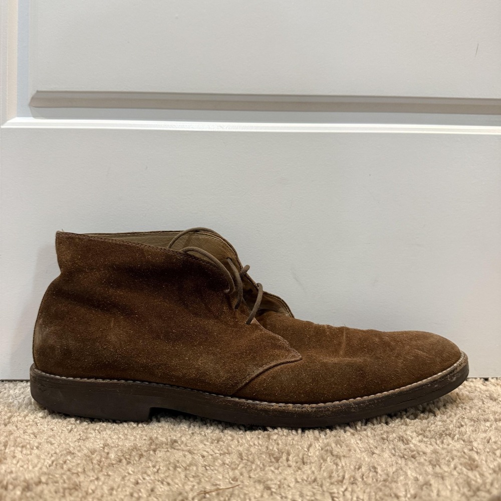 Gravati For Mario's Boots Mens Size 10 Brown Suede Chukka Ankle Dress Italy